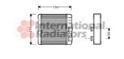VAN WEZEL 06006211 -  Теплообменник, отопление салона